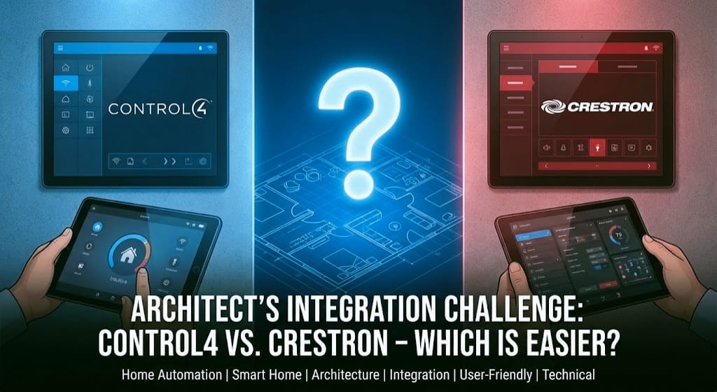 Control4 vs Crestron: The 2026 Architect's Integration Guide