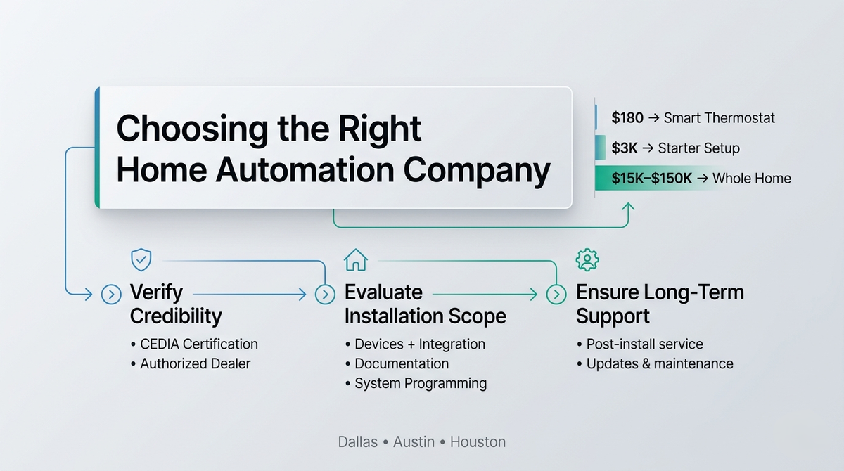 Home Automation Company Near Me: The Complete Guide for Dallas, Austin, and Houston Homeowners (2026)
