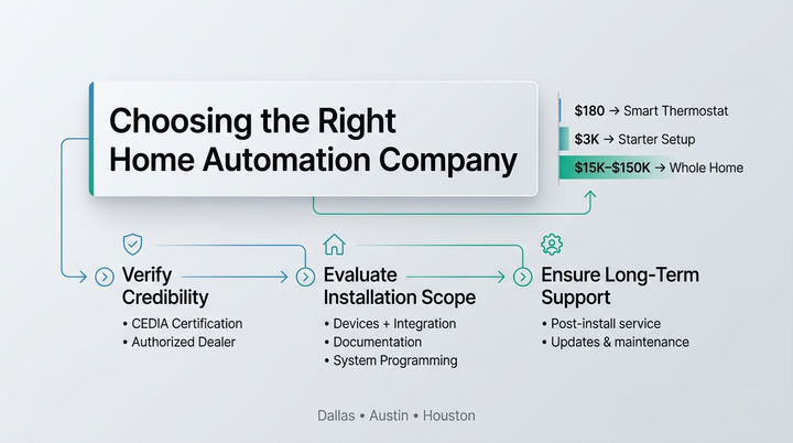 Home Automation Company Near Me: The Complete Guide for Dallas, Austin, and Houston Homeowners (2026)
